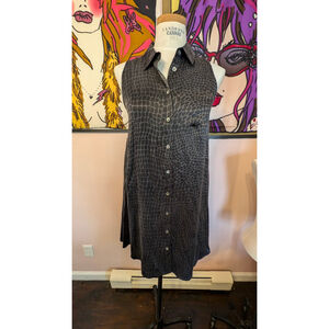 Equipment femme silk shirt dress S